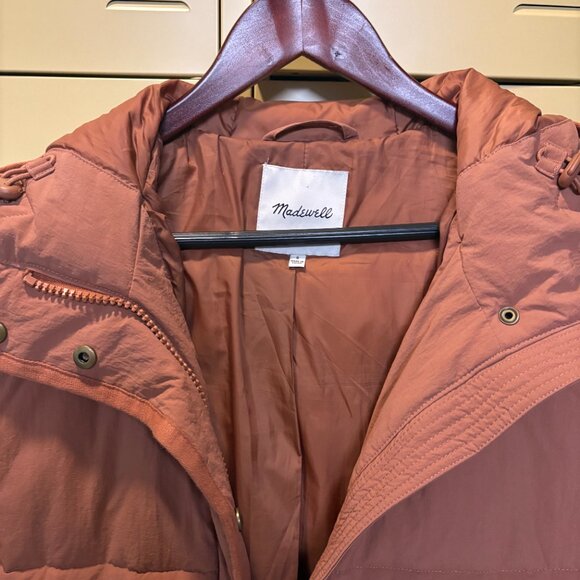 Madewell Rust Puffer Jacket - Picture 2 of 3